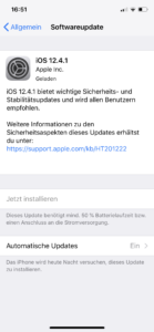iOS 12.4.1 Update